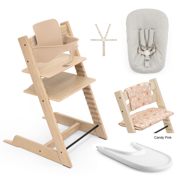 Tripp Trapp Full Bundle - Natural & Warm Brown
