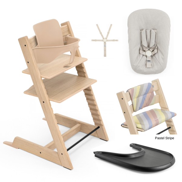 Tripp Trapp Full Bundle - Natural & Warm Brown