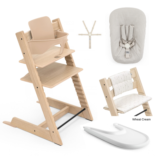 Tripp Trapp Full Bundle - Natural & Warm Brown