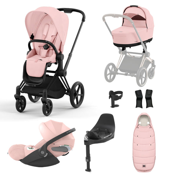 Cybex Priam, Footmuff, Cupholder and Cloud T and Base T