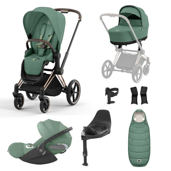 Cybex Priam, Footmuff, Cupholder and Cloud T and Base T