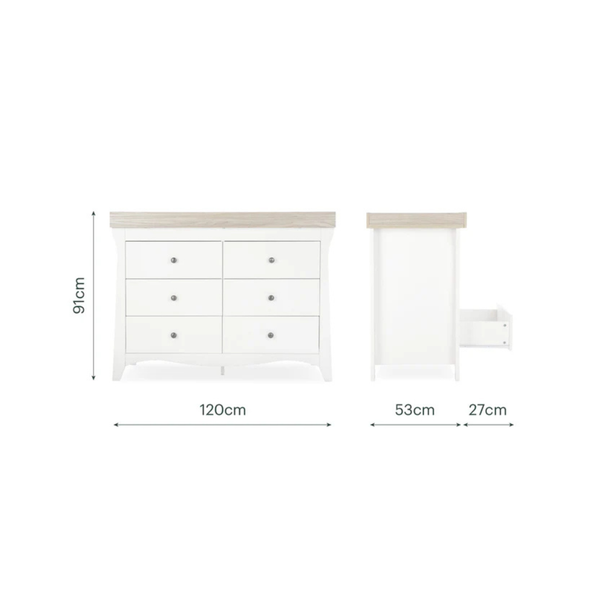 Clara Luxe Furniture - White & Ash