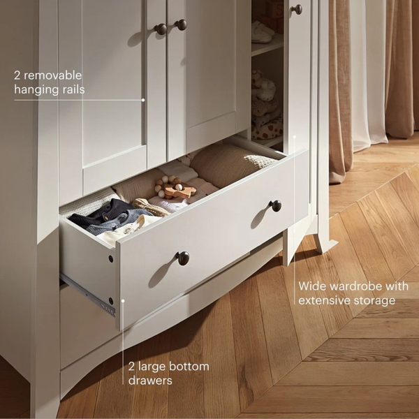 Clara Luxe Furniture - White & Ash