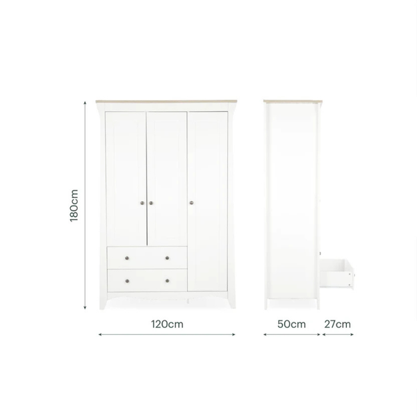 Clara Luxe Furniture - White & Ash