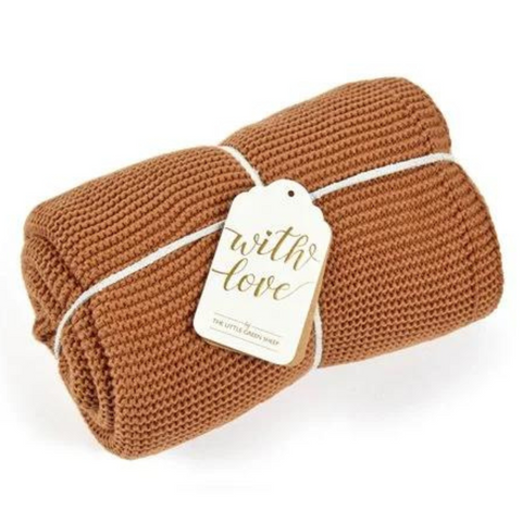 Little green sheep cellular blanket sale