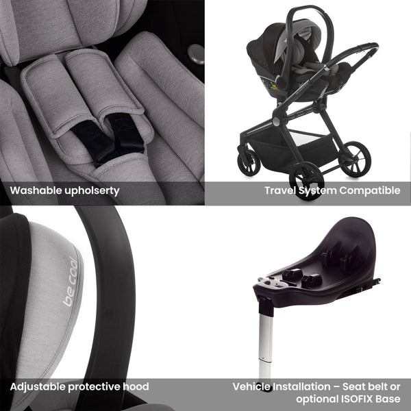 Noordi Sole Go 3in1 + Travel Carrier Car Seat, Teal