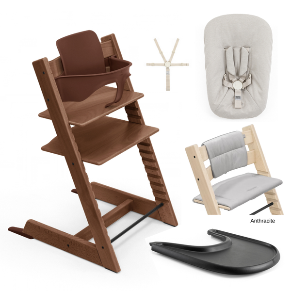 Tripp Trapp Full Bundle - Natural & Warm Brown