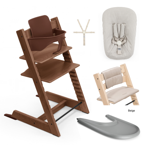 Tripp Trapp Full Bundle - Natural & Warm Brown