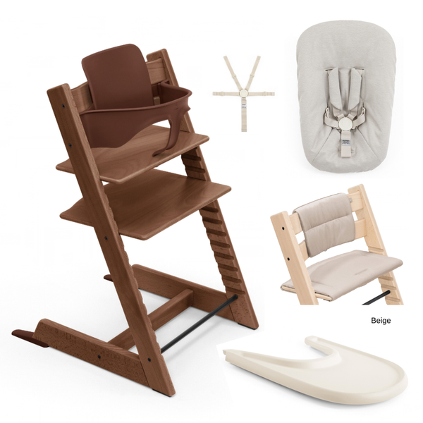 Tripp Trapp Full Bundle - Natural & Warm Brown