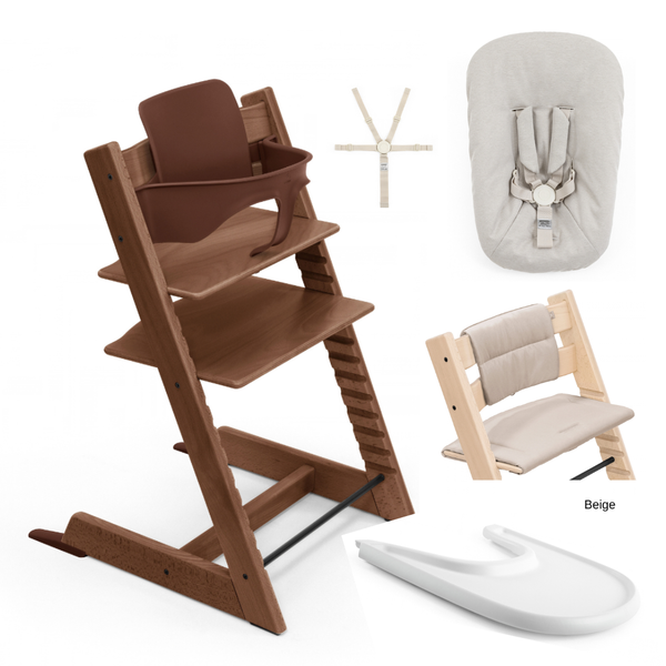 Tripp Trapp Full Bundle - Natural & Warm Brown