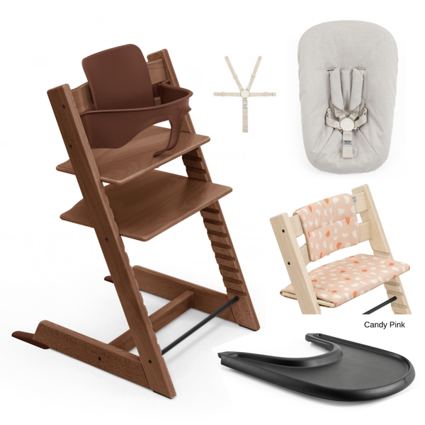Tripp Trapp Full Bundle - Natural & Warm Brown