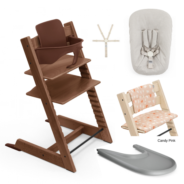Tripp Trapp Full Bundle - Natural & Warm Brown