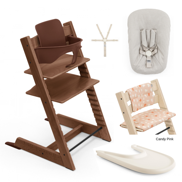 Tripp Trapp Full Bundle - Natural & Warm Brown