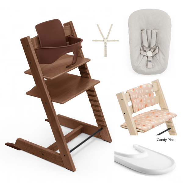Tripp Trapp Full Bundle - Natural & Warm Brown