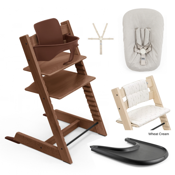 Tripp Trapp Full Bundle - Natural & Warm Brown