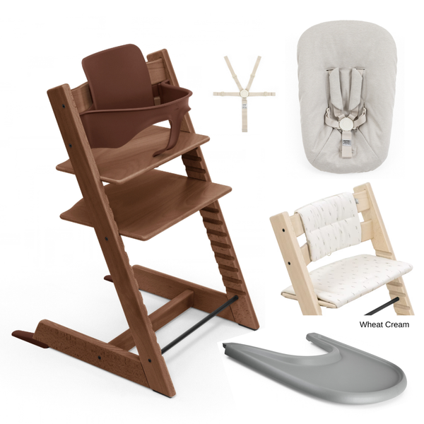 Tripp Trapp Full Bundle - Natural & Warm Brown