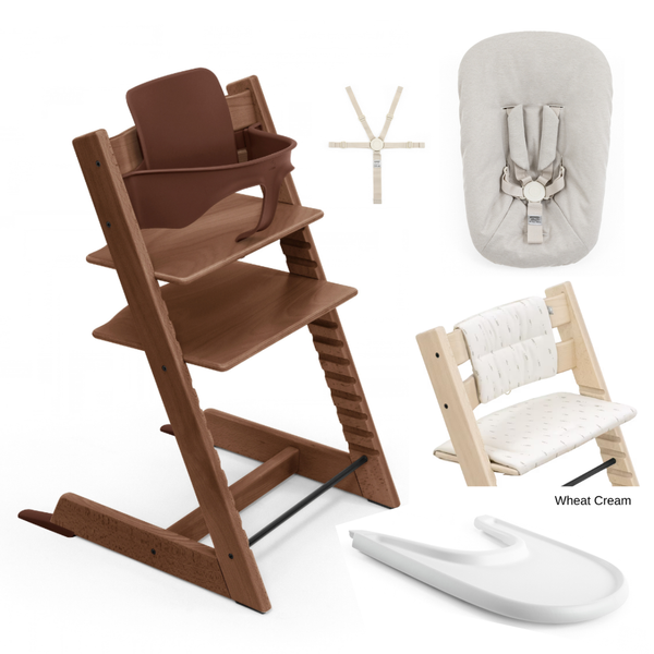 Tripp Trapp Full Bundle - Natural & Warm Brown