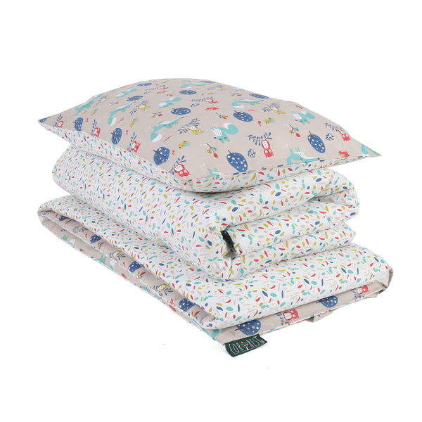 FORREST 3 Piece Reversible Cot Bed Set - Woody