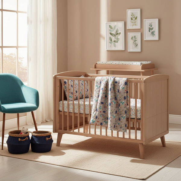 FORREST 3 Piece Reversible Cot Bed Set - Woody