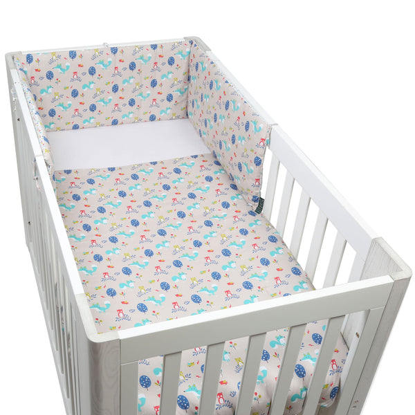 FORREST 3 Piece Reversible Cot Bed Set - Woody