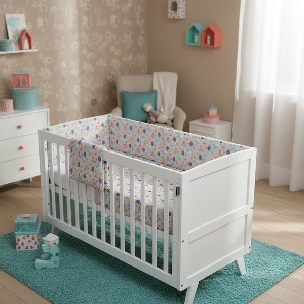 FORREST 3 Piece Reversible Cot Bed Set - Woody
