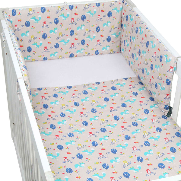 FORREST 3 Piece Reversible Cot Bed Set - Woody