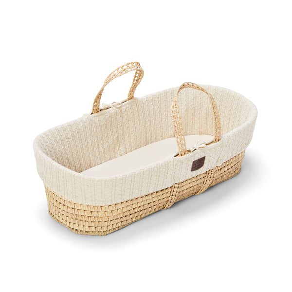LGS Natural Knitted Moses Basket Linen