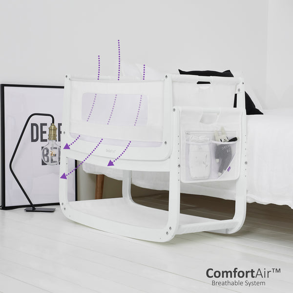 SnuzPod4 Bedside Crib White