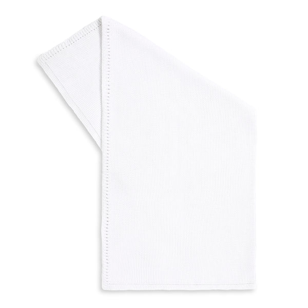 LGS Knitted Cellular Blanket White