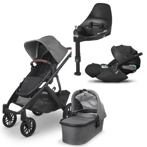 UPPAbaby Vista V2 Essential Bundle + Cybex Cloud T Car Seat and Base T