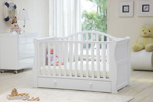 BRbaby Oslo Sleigh Cot Bed